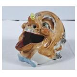Vintage Novelty Smoking Head Ashtray