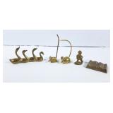 Brass Mice Receipt Holders & Paperweights