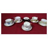 Collection of Tea Cups & Saucers - Wetley, Queen