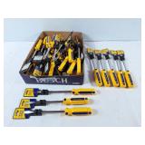 Lot of flat screw drivers
