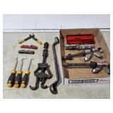 Coil spring compressor, puller, wrench, etc