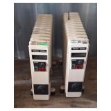 Pair of Solaray heaters. 1 has a wheel missing