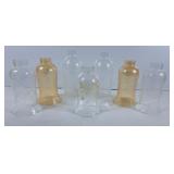 Assortment of Etched Glass Lampshades