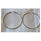 Sterling Silver 925  3' Hoop Earrings