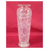 Beautiful Cut Glass Vase 12'H
