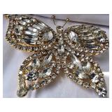 Large  Vintage 4'  Butterfly Brooch
