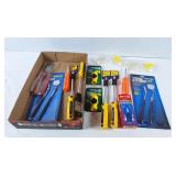 Tool lot! Screw drivers, pocket tool chest,