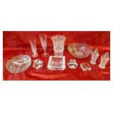 Elegant vases, candle stick holders, divided