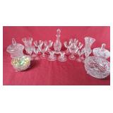 Lovely Collection of Pinwheel Crystal - Vases,