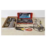 Partial socket set, Drexel bits, screw drivers
