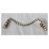 Vintage Rhinestone  Aurora Borealis Sweater Clip
