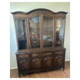 2 Piece Knechtel China Cabinet. Vintage cherry