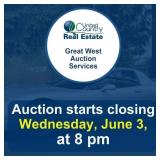 Auction begins to close Wednesday, June 3, 2026,