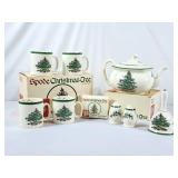 Spode Christmas Tree New in Box Teapot, Mugs &