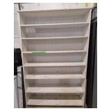 White storage shelf. Great for the garage!