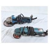 Makita disc grinder and ryobi grinder. 4 1/2'