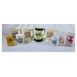Beer Steins, Pitcher & Commemorative Glasses