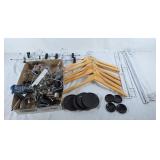 Hangers, furniture movers, etc
