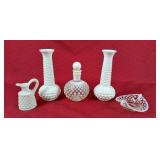 Vintage Milkglass Hobnail Pieces