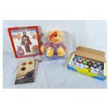 Human body book, pooh bear, Polymer balls,