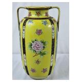 Gorgeous Handpainted Miyako Nippon Vase - 15'H,