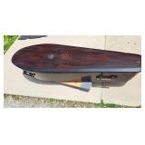 Antique Odd Fellows Real Wood Coffin w/Faux Full