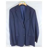Hugo Boss Navy Blue Virgin Wool Blazer - Mens XL