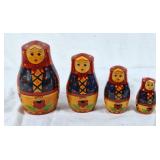 Set of 4 Russian Nesting Dolls