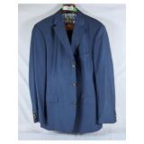Hugo Boss Blue Wool Suit - Mens XL, Two Small
