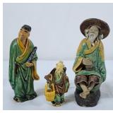 Vintage Chinese Mudmen - Tallest is 5.5'H