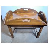 vintage mahogany butler tray table