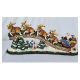 Vintage Fitz & Floyd Santa's Sleigh Candle Holder