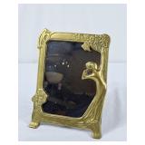 Brass Art Nouveau Vanity Mirror