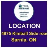 Location: 4975 Kimball Side road Sarnia, ON
