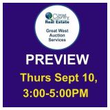 Preview: Thursday Sept 10, 3:00-5:00PM