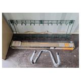 Wall mounted horizontal rack. 33 1/2" high 4
