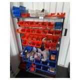 Rolling parts organizer with contents 35" l x 20"