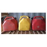 Trio of Jerry cans