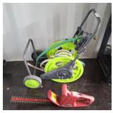 Titan 14" hedge trimmer and hose reel