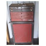Delta rolling tool box and cabinet. 1 wheel
