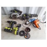 Power fist 4" mini angle grinder, black and