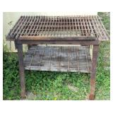 Metal bench 3ft l x 25 1/2" w x 31" h