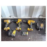 Dewalt 1/2" cordless drill driver, 1/2" hammer