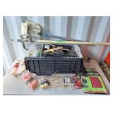 Painters lot! Paint rollers, stainstick, sand