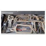 Assorted clamps and pliers
