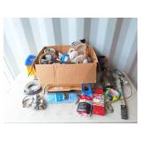 Handyman lot! Chain binder, sanding belts,