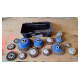 Wire wheels and sanding wheels