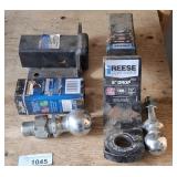 Reese 5" drop hitch, receivers, and balls