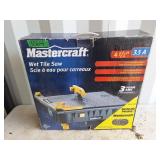 Mastercraft 4 1/2" wet tile saw