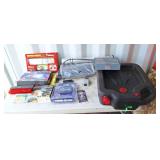 Led rock light, 12v battery charger, brakes, oil